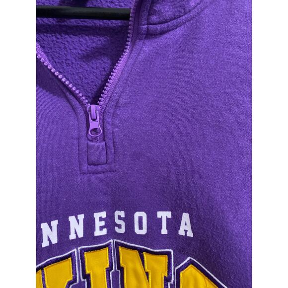 Minnesota Vikings 1/4-Zip Sweatshirt Size XL - Picture 9 of 9